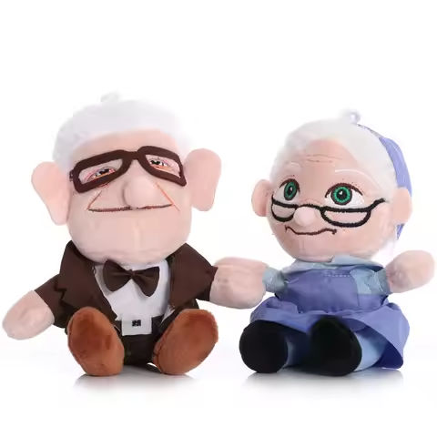 2PCS  Movie UP Carl Plush Toys Grandfather Grandmother Cartoon Stuffed Dolls  Pendant Ally Carl Plushie Toy Kids Birthday Gifts https://tinyurl.com/2ajd74hy