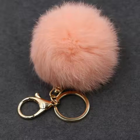 Soft Artificial Rabbit Fur Keychain Plush Ball Key Ring Cute Pom Pom Bag Charm for Women Girls Porte Clef Pompon De Fourrure https://tinyurl.com/25uqp8kl