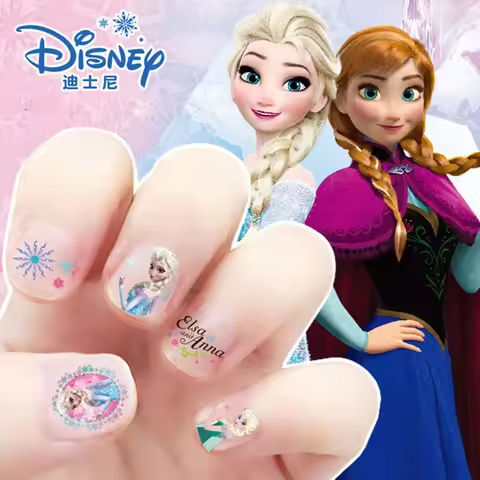 Disney girls cartoon frozen  Makeup Toy Nail Stickers  Toy  Princess Mickey Minnie Mouse   for  kids  gift https://tinyurl.com/22zs9tyg