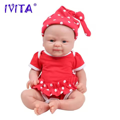 IVITA 14inch 1.65kg Full Body Silicone Bebe Reborn Doll Soft Lifelike Baby DIY Blank Toys Realistic Girl Baby Dolls for Children https://tinyurl.com/22u6vy3u
