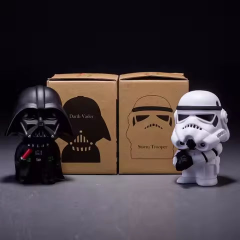 2pcs/set Cute Style Star War Darth Vader & STORM TROOPER Kawaii Movie Action Figure Model Toys About 10cm https://tinyurl.com/254lc83z