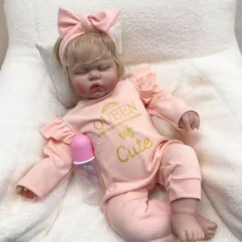 Lifelike Reborn Baby Dolls ,24 inch Sleeping Realistic Newborn Baby Dolls,Handmade Cloth Body Soft Weighted Reborn Doll https://tinyurl.com/282sjoou