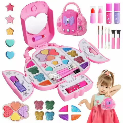 Kids Makeup Kit Washable Makeup Kids Makeup Sets Princess Toys Cosmetic Set for Girls Christmas Birthday Gift https://tinyurl.com/25d7cnvc
