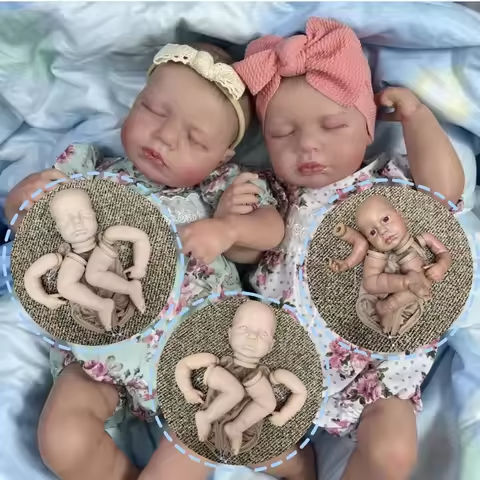 50CM Loulou Bebê Reborn Doll Kits Unpainted/Painted Sleeping/Open Eyes Reborn Baby Unassembled Doll Kit Toy Kit Bebé Reborn https://tinyurl.com/2ak75ca7