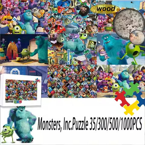 108/200/300/500/1000 Monsters, Inc Jıgsaw puzzle Puzzles wooden onePiece Puzzles for Adults Toys Gifts https://tinyurl.com/263xq6xu