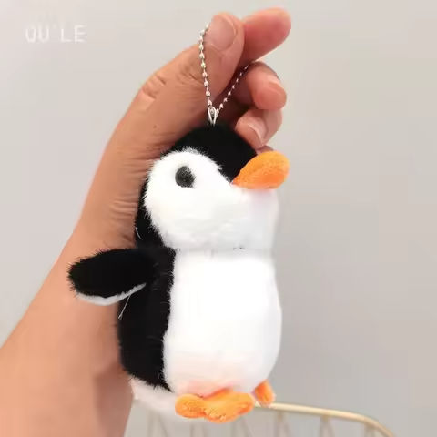 Plush Soft Stuffed Toy Keychains Cute Cartoon Penguin Doll Bag Charms Pendant Accessories Car Keyrings For Girls Kawaii Gift https://tinyurl.com/23k4geqk