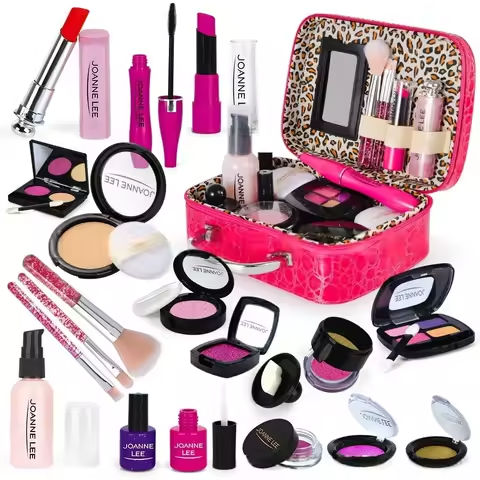 Children Makeup Set Simulation Cosmetics Pretend Playing Box Princess Make Up Girl Toy Play Set Safety Nontoxic Kit Toy Kid https://tinyurl.com/23wyjmh9