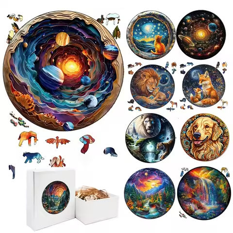 Exquisite 3D Universe Fantasy Wooden Jigsaw Puzzle for Adults and Kids – Montessori Games and Animal Toy – Birthday Gift Idea https://tinyurl.com/29s4lnd5