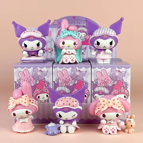 Sanrio Figure Blind Box Cute Kuromi My Melody Figures Toy Pajamas Series Collection Home Decorate For Children Christmas Gift https://tinyurl.com/26b3grfp