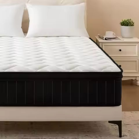 Reversible Queen Mattress Pad Memory Foam, Bamboo Viscose Egg Crate Mattress Topper Queen Size, Noiseless Waterproof Mattress https://tinyurl.com/22b353pm
