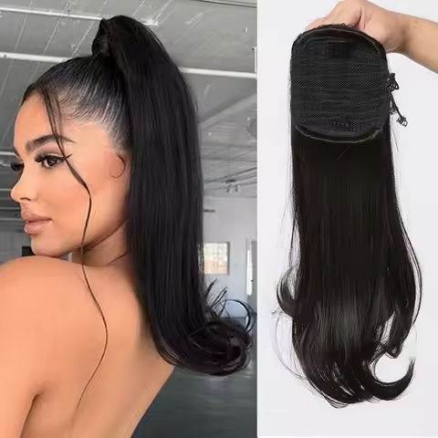 Curly Deep Water Wave Drawstring Ponytail Human Hair Clip in Hair Extension Curly Wave Clip In Hair Extension Ponytail For Women https://tinyurl.com/26as6yjy