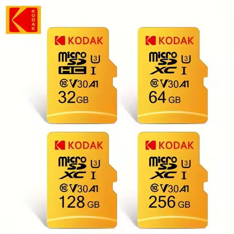 Kodak Micro SD Card Mini SD Class 10 32GB-256GB capacity, suitable for smartphones, dash recorders, drones, gimbals https://tinyurl.com/22y77efp