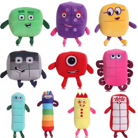 14-18cm Cartoon Number Plush Doll Toys Educational Stuffed Movie Anime Kids Early Childhood Birthday Christmas Gift https://tinyurl.com/2255l9ja