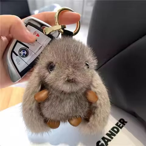 Mink Plush Big Ears Rabbit Keychain Cute Bunny Bag Charm Car Keyring, Jade Rabbit Doll Gift Wholesale Bulk https://tinyurl.com/2639ysqu