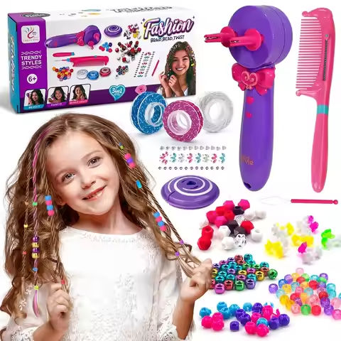DIY Hairdressing Tools 3-in-1 Magic Electric Braiding Machine Jewelry Beads Dress Up Pretend Play Toys Gifts https://tinyurl.com/25mn2c7x