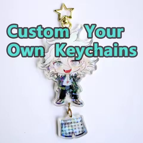 Custom Keychains Cartoon Llavero Key Chain Photo Customized Anime Charms Hologram Clear Acrylic Personalized Designer Keychains https://tinyurl.com/274wzgo2