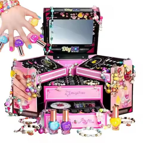 Children Makeup Cosmetics Pretend Playing Box Princess Make Up Girl Toy Play Set Teanager Girls DIY Jewelry Making Kit https://tinyurl.com/24nyfxhb