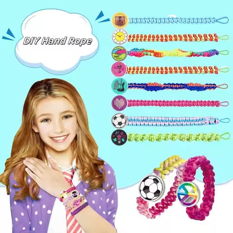 DIY Friendship Hand Rope Weaver Toy Elastic Hand Rope Bracelet Making Set for Girls to Play Home Gifts https://tinyurl.com/278a3lvn