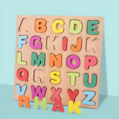 Colorful Alphabet Number Wooden Puzzles Kids Intelligent Matching Game Preschool Children Early Educational Toys https://tinyurl.com/297wd7u5