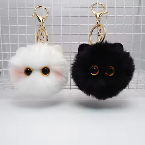 Cute Plush Cat Keychain Cartoon Doll Toy Pendant Keyring for Women Girls Bag Ornament Car Key Chain Youth Japanese Korean Style https://tinyurl.com/2co7tzkp