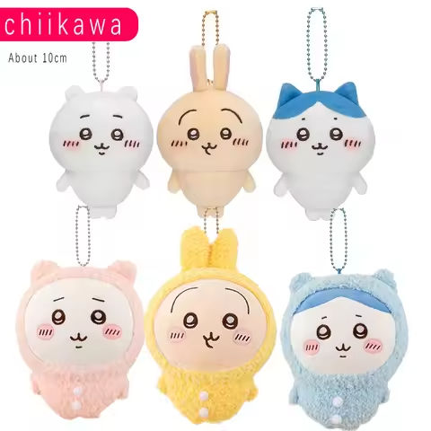 MINISO chiikawa Mini Plush Stationery Box Cute Toys Anime Kawaii Usagi Hachiware Student Keychian Keyring Kids Birthday Gifts https://tinyurl.com/24k8l828