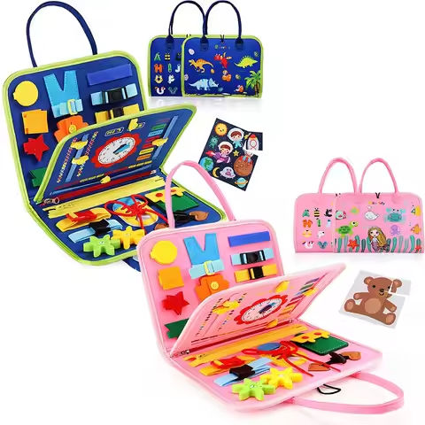 Busy Board Montessori Toys for Toddler Busy Book Sensory Preshool Early Education Learning Fine Motor Skills Toys For Children https://tinyurl.com/2dzu5uy6