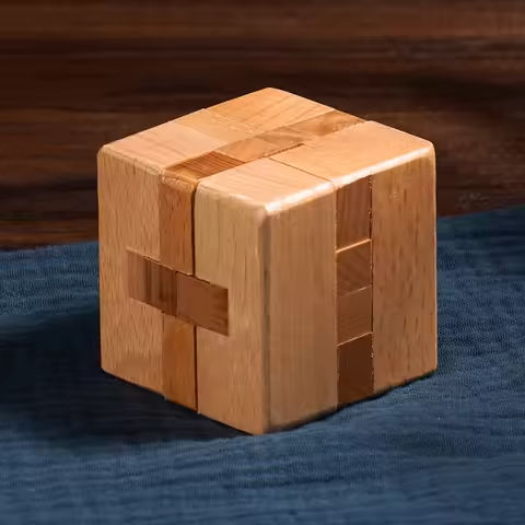 Luban Lock Puzzle Unlock Interlocking Wooden Brain Teaser for Adults Kids Logic Cube IQ Challenge Mind Game Education Gift https://tinyurl.com/2ch8pdaz
