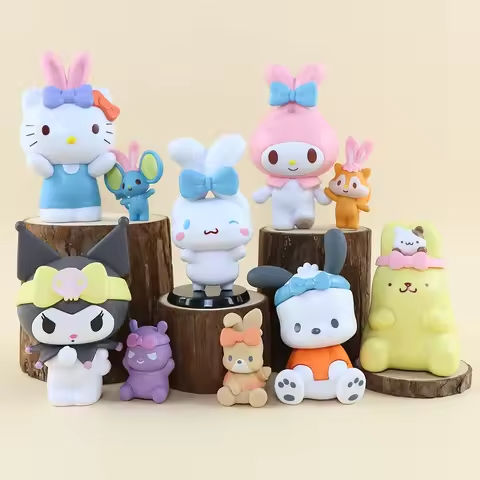 Kawaii Sanrio Blind Bag HelloKitty Kuromi Cinnamoroll My Melody Purin Warm Series Figures Dolls Blind Box Toy For Fans Gift https://tinyurl.com/23pj9jxs