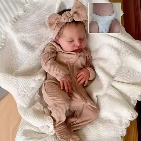 49CM Silicone Baby Doll Reborn Laura Newborn Baby Size Reborn Baby Dolls Hand Detailed Painted 3D Skin with Visible Veins Muñeca https://tinyurl.com/294xdppr