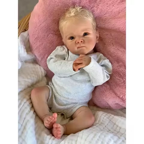 18-20Inch Full Body Vinyl Bettie Bebe Reborn Boy / Girl With Rooted White Gold Hair Washable Handmade Lifelike Real Reborn Doll https://tinyurl.com/28k2ttuh