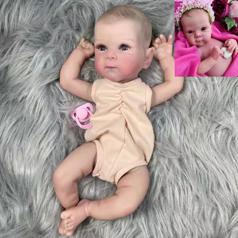 MRB 20 Inch Reborn Bettie 3D Skin Painted Kit With Eyelashes and Cloth Body Unassembled Reborn Baby Doll Parts DIY Molds https://tinyurl.com/29fgde8s