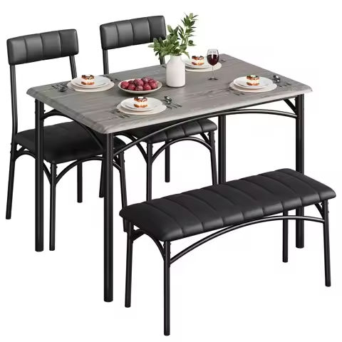 63″ Glass Dining Table Set for 6,Dinner Table Set for 6,Glass Top Dining Room Table &6 PU Leather Chairs,Rectangle Black https://tinyurl.com/23eaauzz