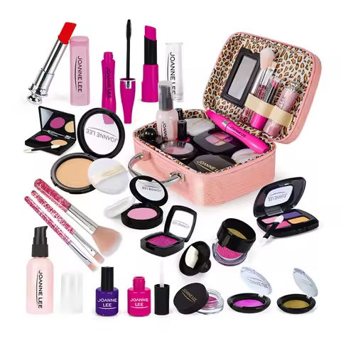 Simulation Cosmetics Set Kids Play House Toys Simulation Make up Lipstick Nail Paint Educational Toys Pretend Makeup Girls Game https://tinyurl.com/24mb4m35