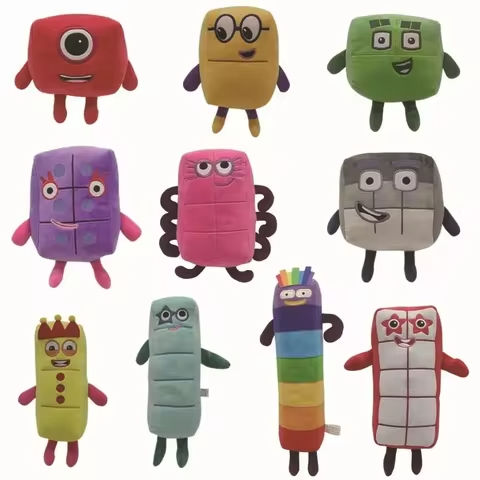 14-18cm Cartoon Number Plush Doll Toys Educational Stuffed Movie Anime Kids Early Childhood Birthday Christmas Gift https://tinyurl.com/23ubuffv