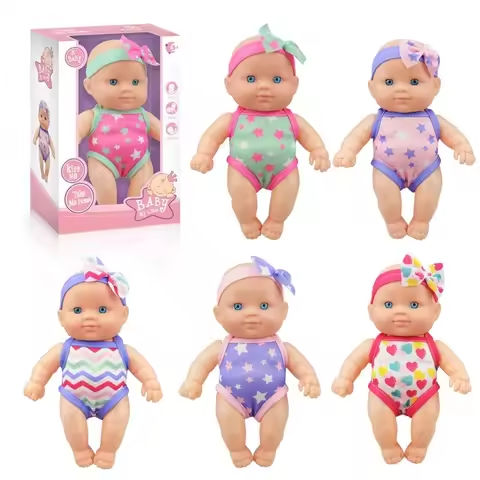 Mini Silicone Reborn Dolls Realistic Smiling Newborn Baby Doll Simulation Baby Dress Up Soft Rubber Doll For Girls Toddler Gift https://tinyurl.com/28u7zcsx