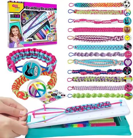 DIY Bracelet Making Kit For Girl Jewelry Loom Braid Bracelet Maker Craft Sets Handmade Toy For Girl’s Gift https://tinyurl.com/28ggtvmd