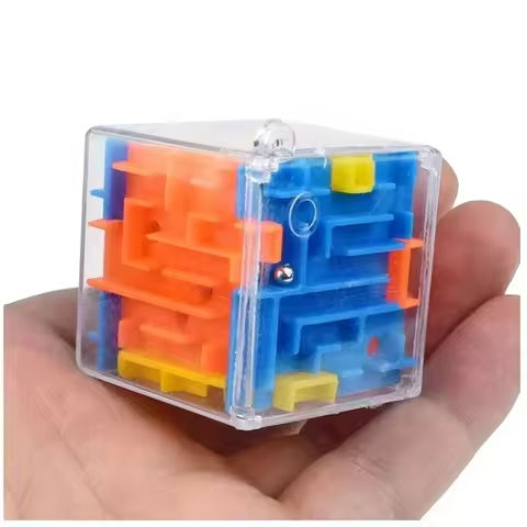3D Maze Magic Cube Six-sided Transparent Puzzle Speed Cube Rolling Ball Magic Cubes Maze Toys For Children Stress Reliever Toys https://tinyurl.com/2ya6f48r