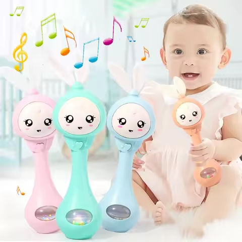 Music and Shine Rattle Toys Rabbit Intelligent Baby Rattles Smart Bunny Smarty Media Smart Shake Newborn Early Educational Toy https://tinyurl.com/25knlyt4