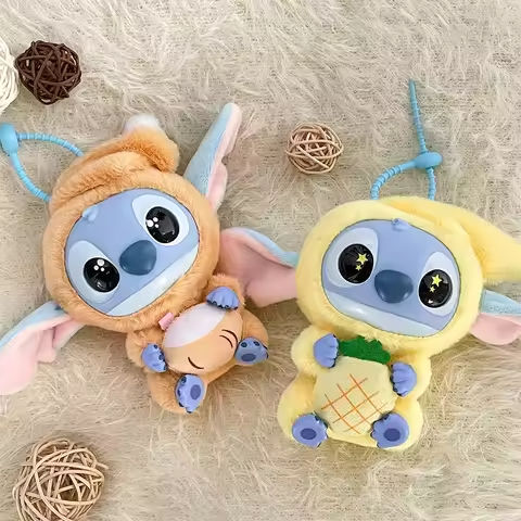 Kawaii Accessories Stitch Plush Toy Lilo&stitch Keychain Keyring Doll Eat Something Before Sleep Series Backpack Pendant Girl https://tinyurl.com/255j6p65