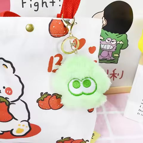 Splatoon Inkling Plush Keychain Anime Orange Red Inkling Kawaii Animal Backpack Pendant Soft Stuffed Cartoon Toy Doll Kid Gift https://tinyurl.com/27eno2kd