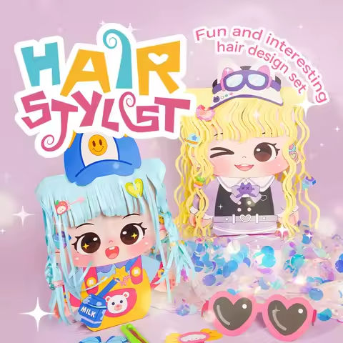 Styling Designer Hairstylist Cartoon Handmade Diy Material Package To Make Girl Suit Hair Clip Accessories Hair Style Toys https://tinyurl.com/2y6y5gmk