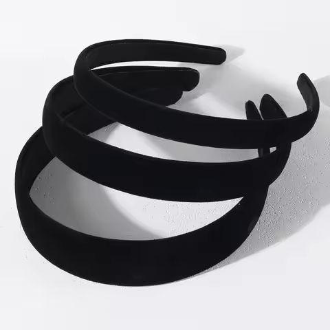 1/3PCS Black Velvet Headband for Women Simple Elegant Hair Bands 1.5/2/3CM Vintage Fashion Hair Hoop Girl Hair Accessories Gift https://tinyurl.com/22mvf25q