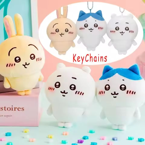 MINISO chiikawa Mini Plush Stationery Box Cute Toys Anime Kawaii Usagi Hachiware Student Keychian Keyring Kids Birthday Gifts https://tinyurl.com/23ccqgyy