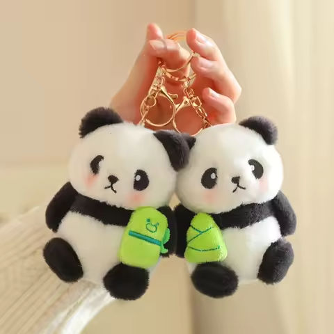 Cute Panda Plush Toy Keychain Cartoon Bag Pendant Bag Accessories Car Key Chain Pendant Ornaments Fashion Gift https://tinyurl.com/23nfwbkv