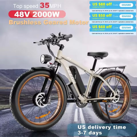 Ebike AKEZ 1500W 48V 18AH Electric Bicycle Full Suspension Removable Battery Fat Tire Hydraulic Brake Adult Electric Bicycle https://tinyurl.com/238v92nr