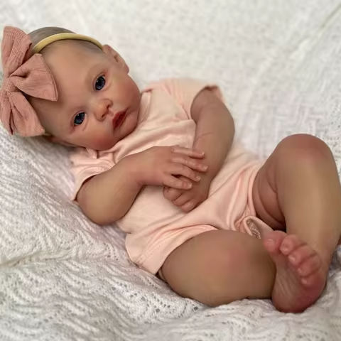 NPK 18inch Reborn Baby Doll Meadow Soft Body 100% handmade 3D Skin with Visbile Veins Collectible Art Doll Christmas Gift https://tinyurl.com/2dp7ag7p