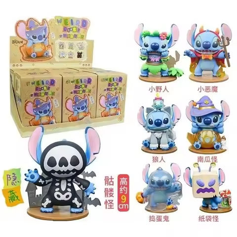 Miniso Stitch Blind Box Garage Kit Cute Cartoon Doll Toy Desktop Ornament Kawaii Fashion Room Decoration Holiday Gifts https://tinyurl.com/29l4h4zu