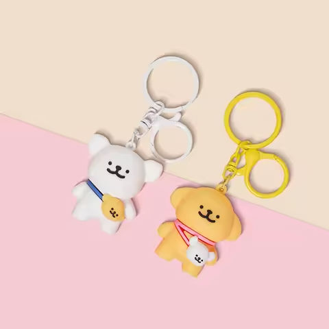 Backpack puppy, cute couple, best friend, best friend pendant, car keychain, cartoon doll, doll pendant https://tinyurl.com/2299rqak