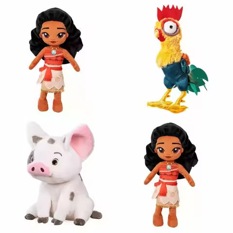 20-30cm Disney Movie Moana Peripheral Soft Animals Cute Cartoon Action Figure Toy Maui Moyana Hei Pua Pig Doll Kid Birthday Gift https://tinyurl.com/2cm3sdcd