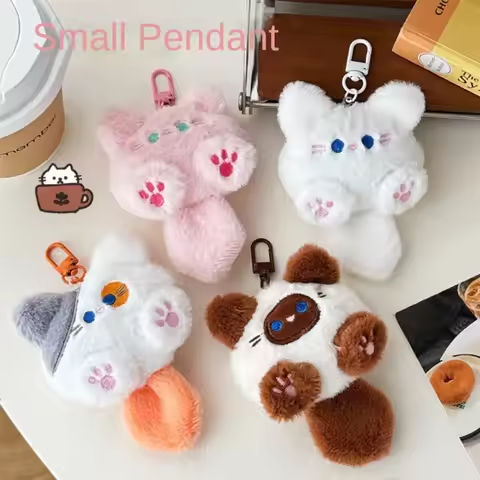 Cute Plush Cat Doll Pendant Girl Backpack Doll Pendant Couple Bag Keychain Decorative Gift https://tinyurl.com/275f5vw8